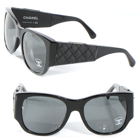 chanel side sunglasses|chanel sunglasses with leather sides.